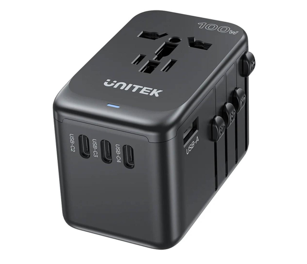 UNITEK Ładowarka podróżna EU/US/UK/AUS PD 100W P1123ABK01 - 1272534 - zdjęcie 2